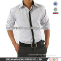 latest high quality 100% cotton long sleeves striped contrast color dress shirt for men